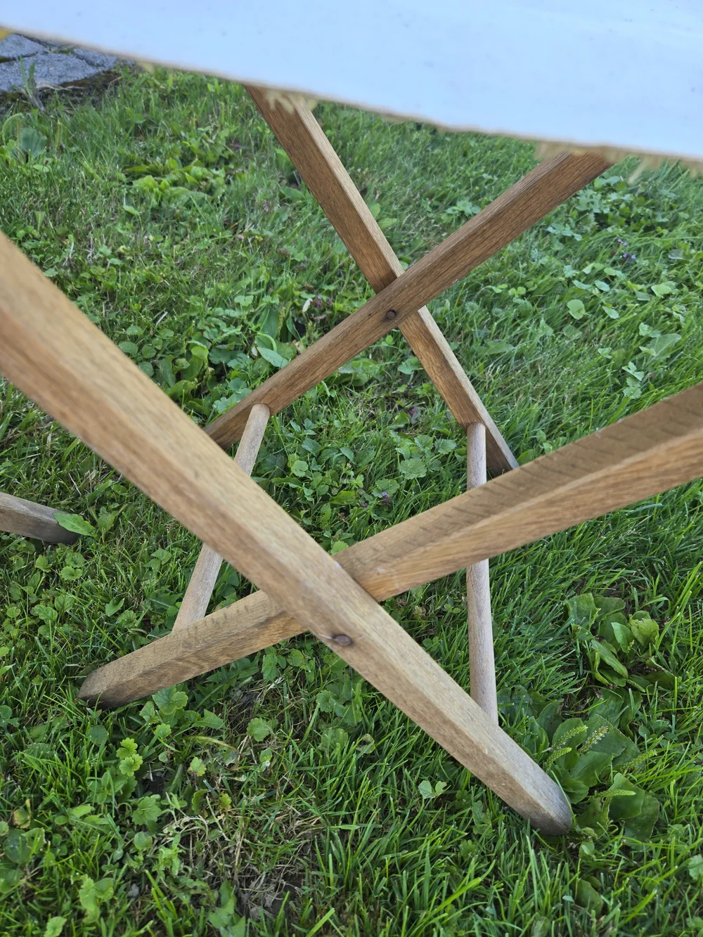 Canvas and Wood Folding Chairs, Pair Of 2